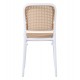 Καρέκλα από PP σε μπεζ/λευκό χρώμα 41x49x102