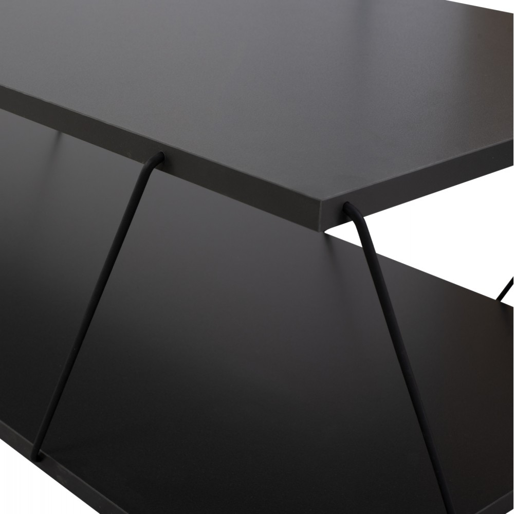 Τραπέζι σαλονιού "TARS" σε γκρι χρώμα 120x50x30