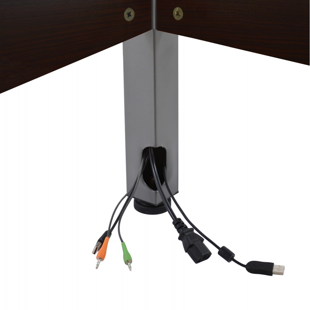 Σετ γραφείο επαγγελματικό αριστερή γωνία 2τμχ σε χρώμα βέγγε 160x72.5x75