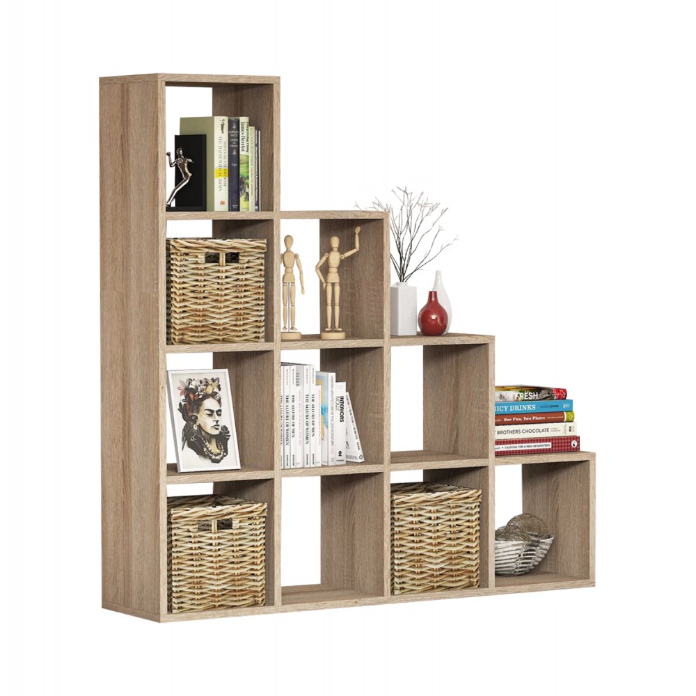 Βιβλιοθήκη "SCALE" σε χρώμα σονόμα 120x30x123.6