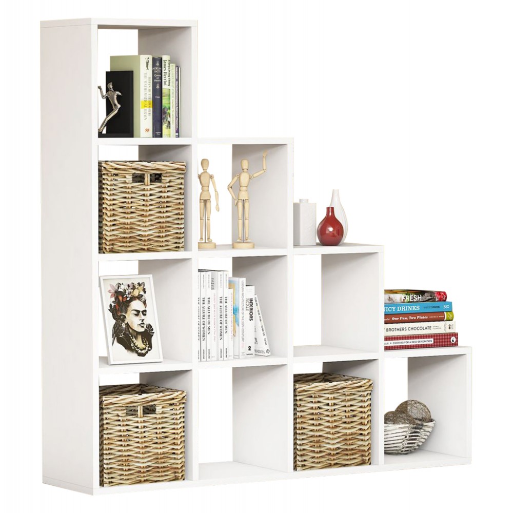 Βιβλιοθήκη "SCALE" σε χρώμα λευκό 120x30x123.6