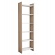 Βιβλιοθήκη σε χρώμα σονόμα/λευκό 48.5x22x160
