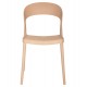 Καρέκλα από πολυπροπυλένιο σε χρώμα καπουτσίνο 49x54.5x80.5