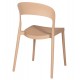 Καρέκλα από πολυπροπυλένιο σε χρώμα καπουτσίνο 49x54.5x80.5