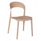 Καρέκλα από πολυπροπυλένιο σε χρώμα καπουτσίνο 49x54.5x80.5