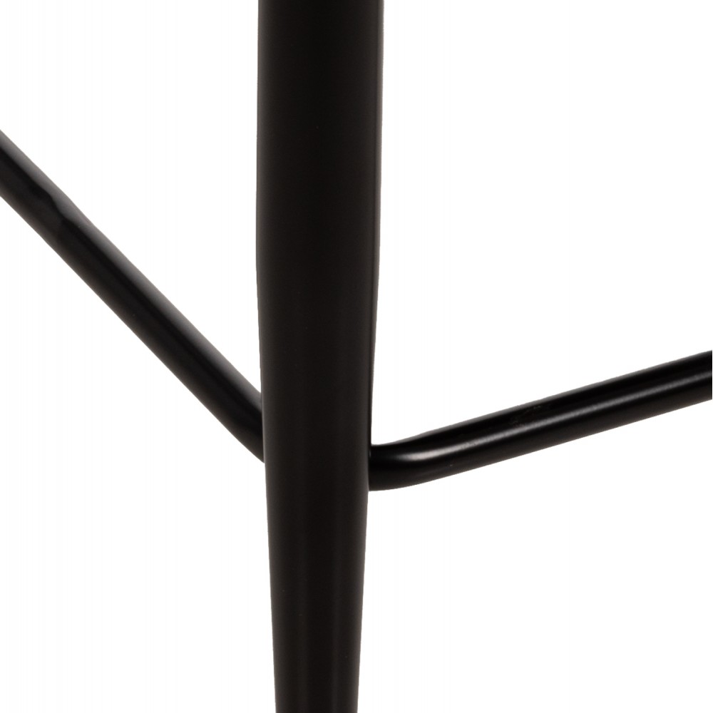 Σκαμπό μπαρ απο ύφασμα/μέταλλο σε χρώμα γκρί/μαύρο 55x62x105