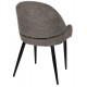 Πολυθρόνα "SARKY" από ύφασμα/μέταλλο σε χρώμα γκρί/μαύρο 55x62x89