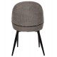 Πολυθρόνα "SARKY" από ύφασμα/μέταλλο σε χρώμα γκρί/μαύρο 55x62x89
