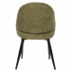 Πολυθρόνα "SARKY" από ύφασμα/μέταλλο σε χρώμα πράσινο/μαύρο 55x62x89