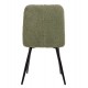 Καρέκλα "SHELLY" από ύφασμα/μέταλλο σε χρώμα πράσινο/μαύρο 48x64x87