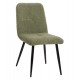 Καρέκλα "SHELLY" από ύφασμα/μέταλλο σε χρώμα πράσινο/μαύρο 48x64x87