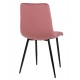 Καρέκλα "LATRELL" από βελούδο/μέταλλο σε χρώμα σάπιο μήλο/μαύρο 43x54x88