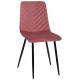 Καρέκλα "LATRELL" από βελούδο/μέταλλο σε χρώμα σάπιο μήλο/μαύρο 43x54x88