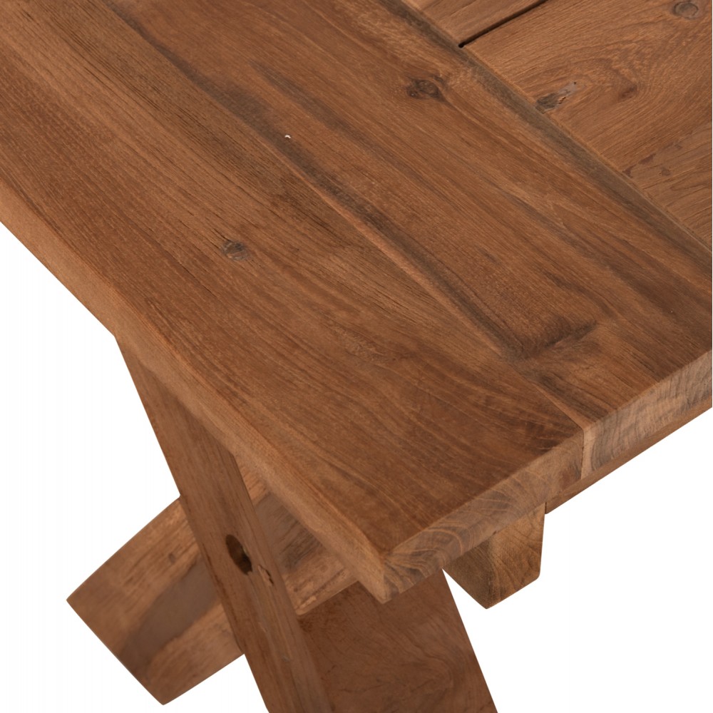 Παγκάκι από ξύλο σε φυσικό χρώμα 220x40x45