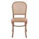 Καρέκλα "SLOAN" από ξύλο/ψάθα σε φυσικό χρώμα 45x48x88