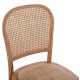 Καρέκλα "SLOAN" από ξύλο/ψάθα σε φυσικό χρώμα 45x48x88