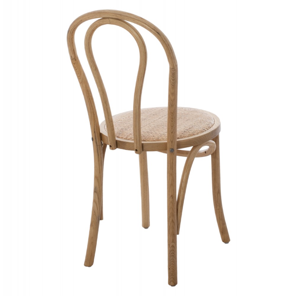 Καρέκλα "MONTREAL" από ξύλο σε φυσικό χρώμα 40x40x87