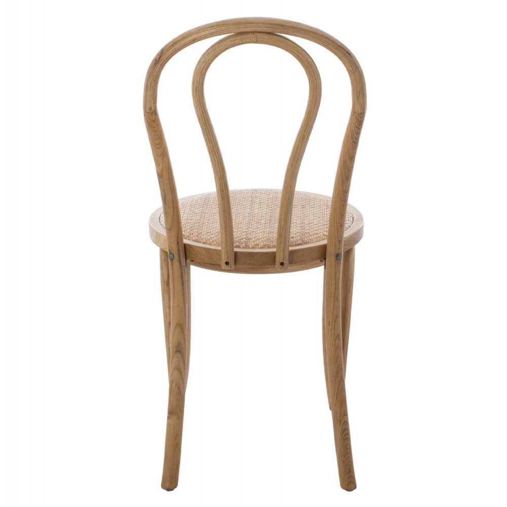 Καρέκλα "MONTREAL" από ξύλο σε φυσικό χρώμα 40x40x87