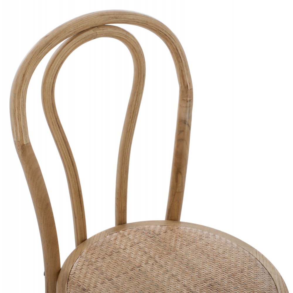 Καρέκλα "MONTREAL" από ξύλο σε φυσικό χρώμα 40x40x87