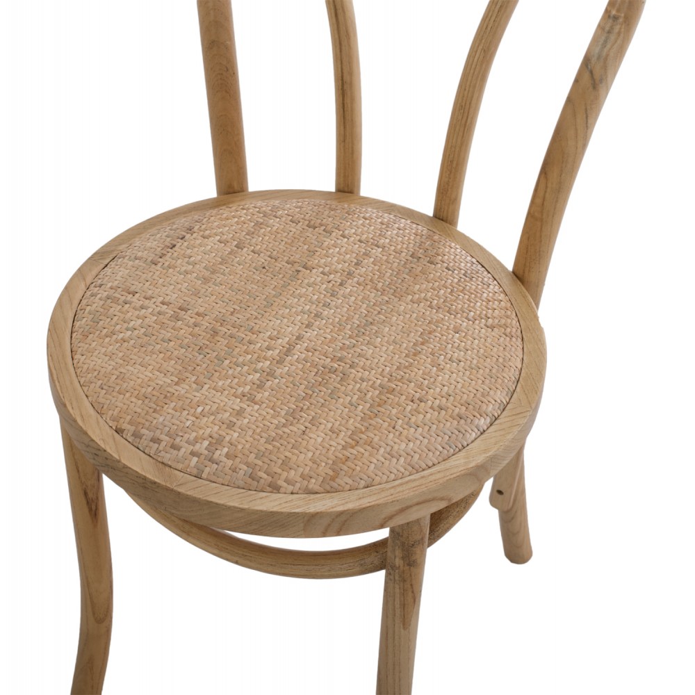 Καρέκλα "MONTREAL" από ξύλο σε φυσικό χρώμα 40x40x87