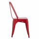 Καρέκλα "MELITA" μεταλλική σε χρώμα κόκκινο 43x50x82