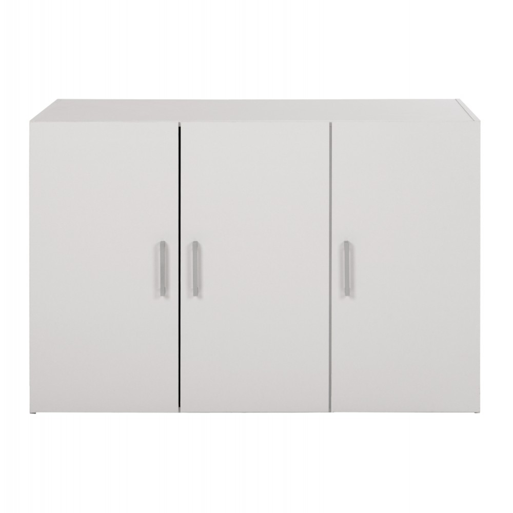 Πατάρι ντουλάπας τρίφυλλο "ALIVIA" σε λευκό χρώμα 90,2x42x60