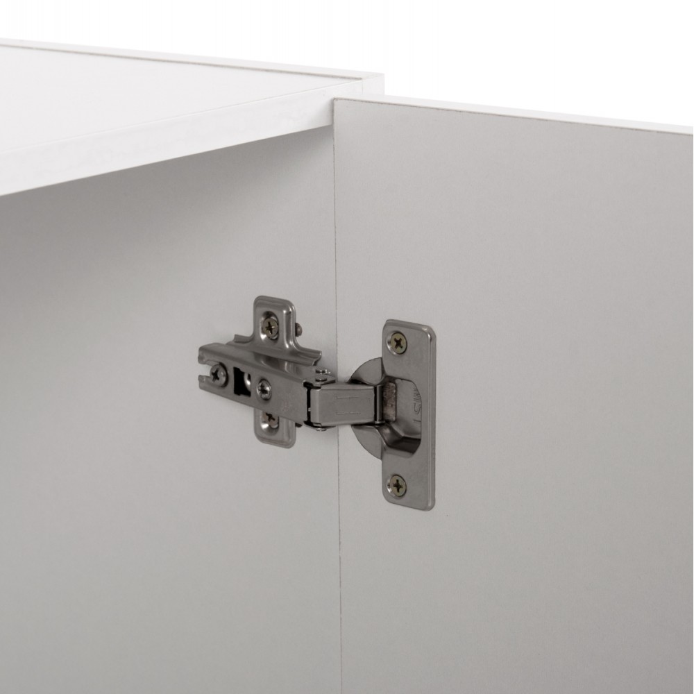 Πατάρι ντουλάπας τρίφυλλο "ALIVIA" σε λευκό χρώμα 90,2x42x60