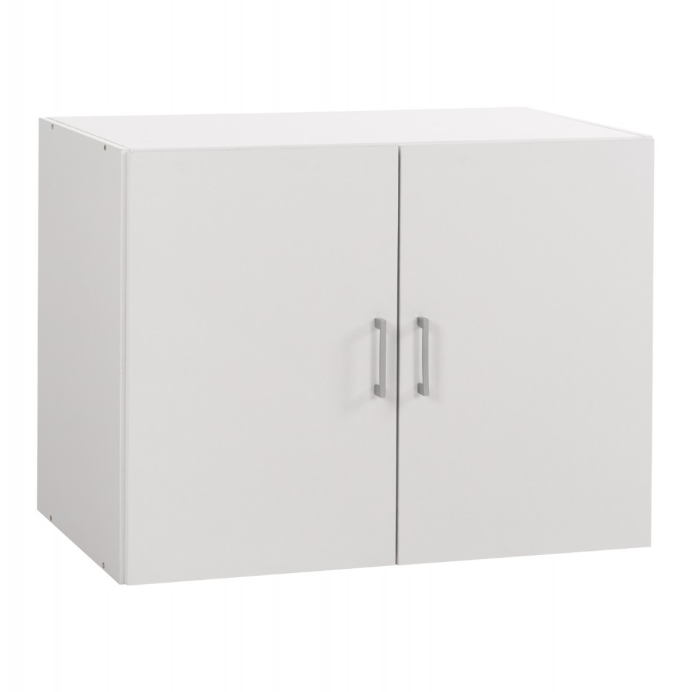 Πατάρι ντουλάπας δίφυλλο "JASLYN" σε λευκό χρώμα 80,2x42x60