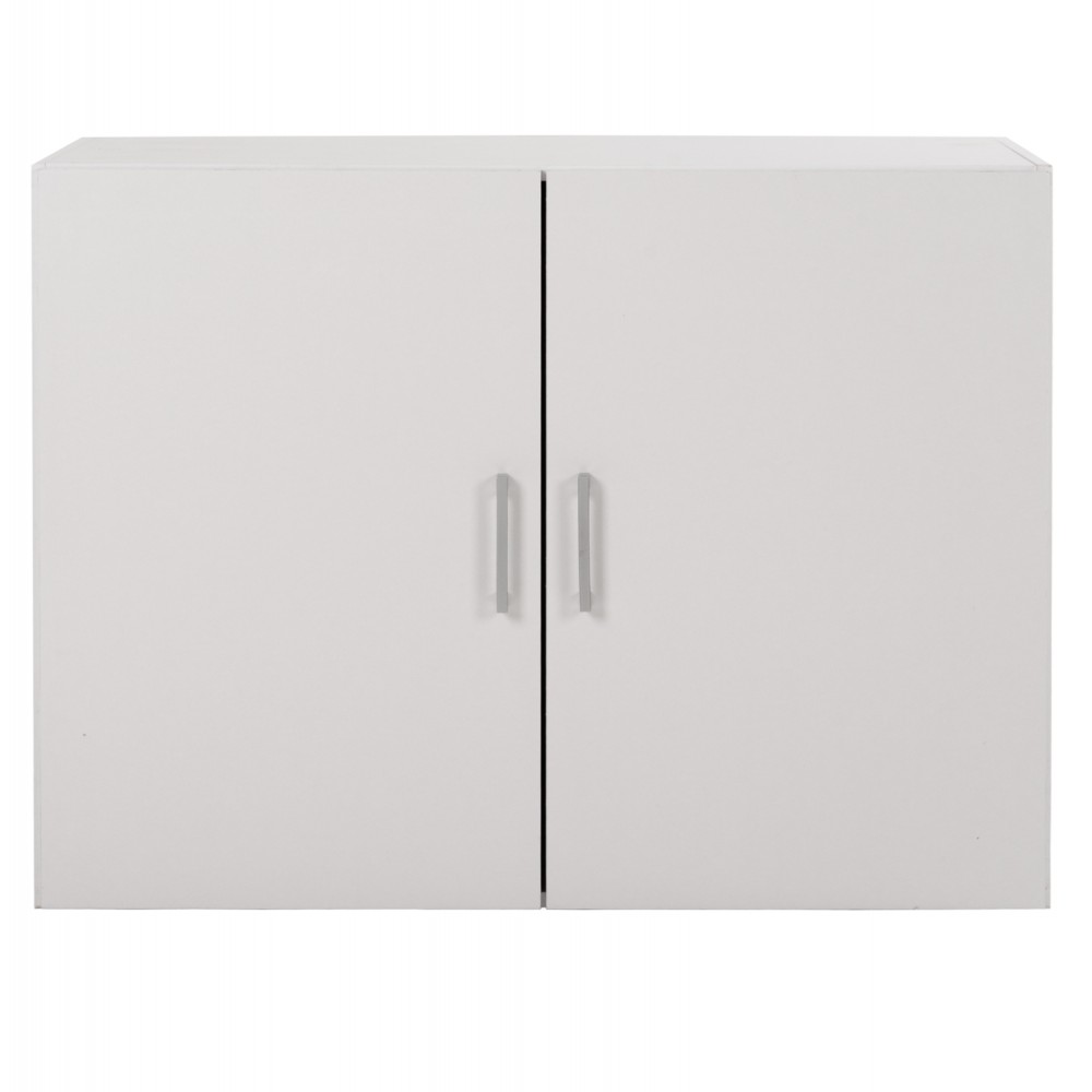 Πατάρι ντουλάπας δίφυλλο "JASLYN" σε λευκό χρώμα 80,2x42x60