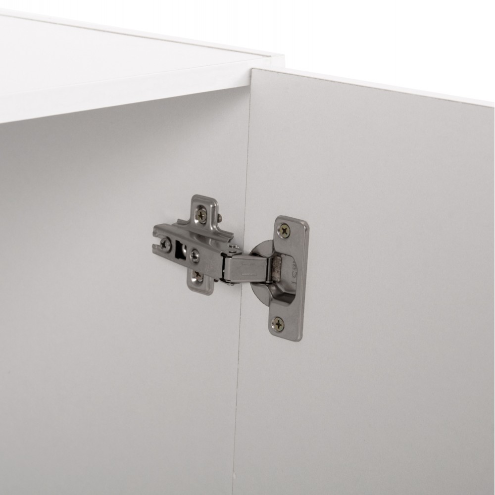 Πατάρι ντουλάπας δίφυλλο "JASLYN" σε λευκό χρώμα 80,2x42x60