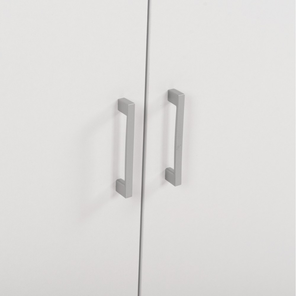 Πατάρι ντουλάπας δίφυλλο "JASLYN" σε λευκό χρώμα 80,2x42x60