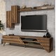Σύνθεση τηλεορασης σε χρώμα καρυδί  180x37x40