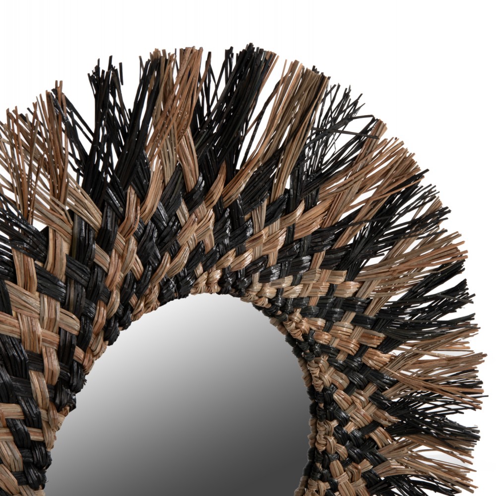 Καθρέπτης τοίχου σε φυσικό/μαύρο χρώμα Φ70