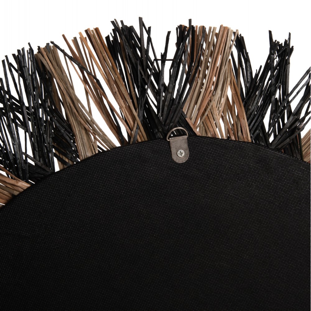 Καθρέπτης τοίχου σε φυσικό/μαύρο χρώμα Φ70