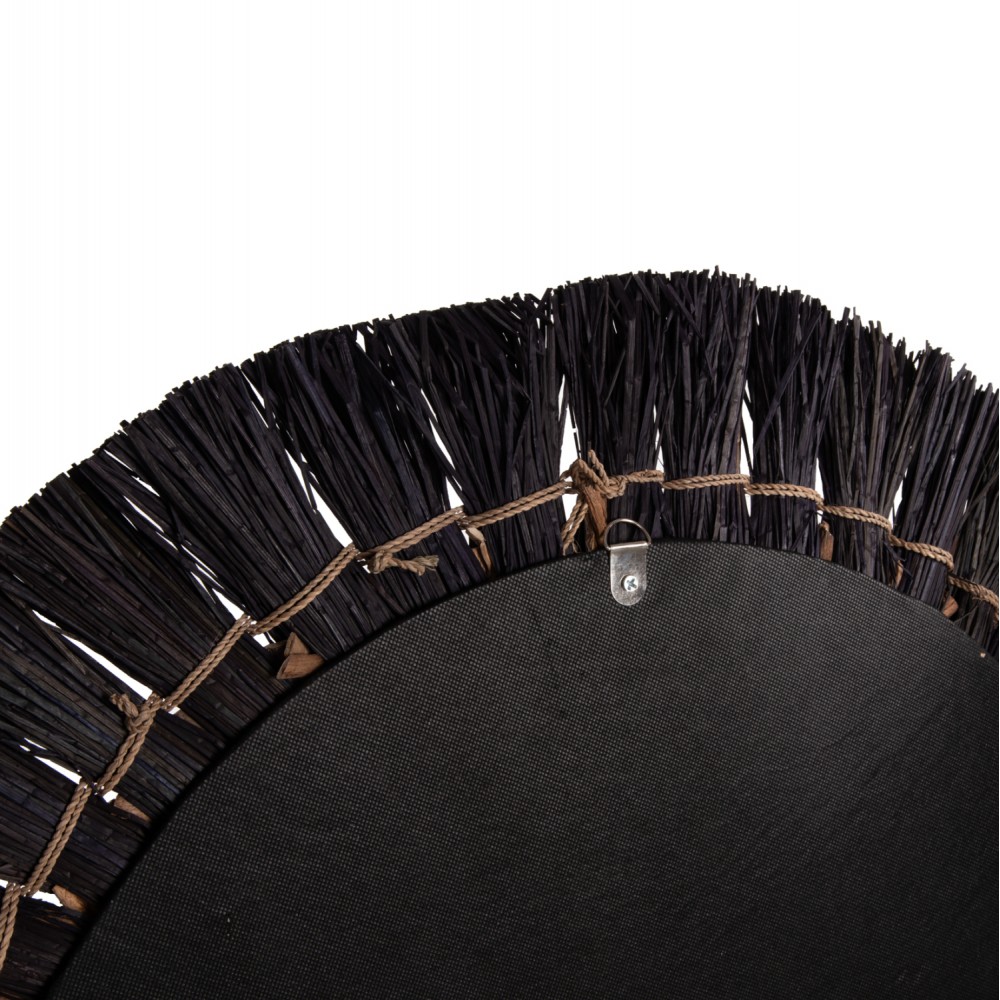 Καθρέπτης τοίχου σε μαύρο/φυσικό χρώμα Φ70