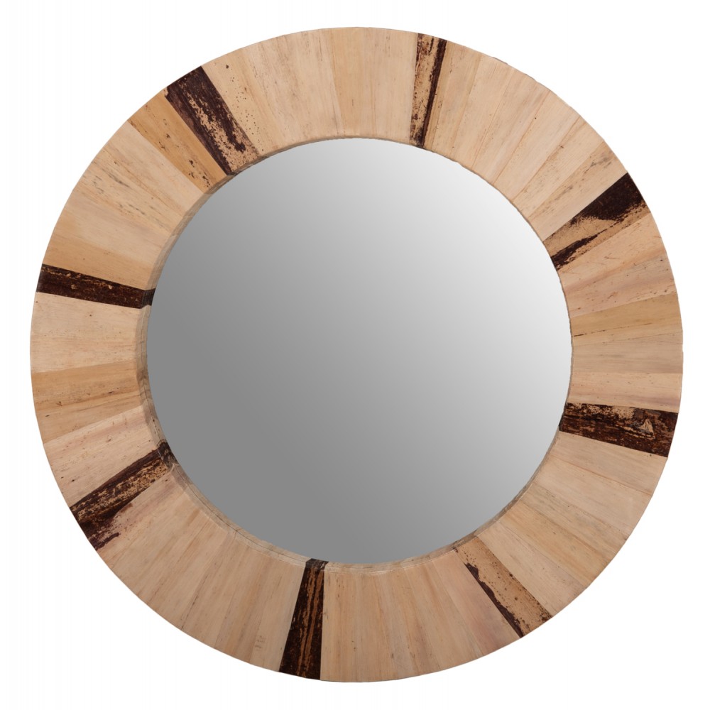 Καθρέπτης τοίχου σε φυσικό/μαύρο χρώμα Φ60