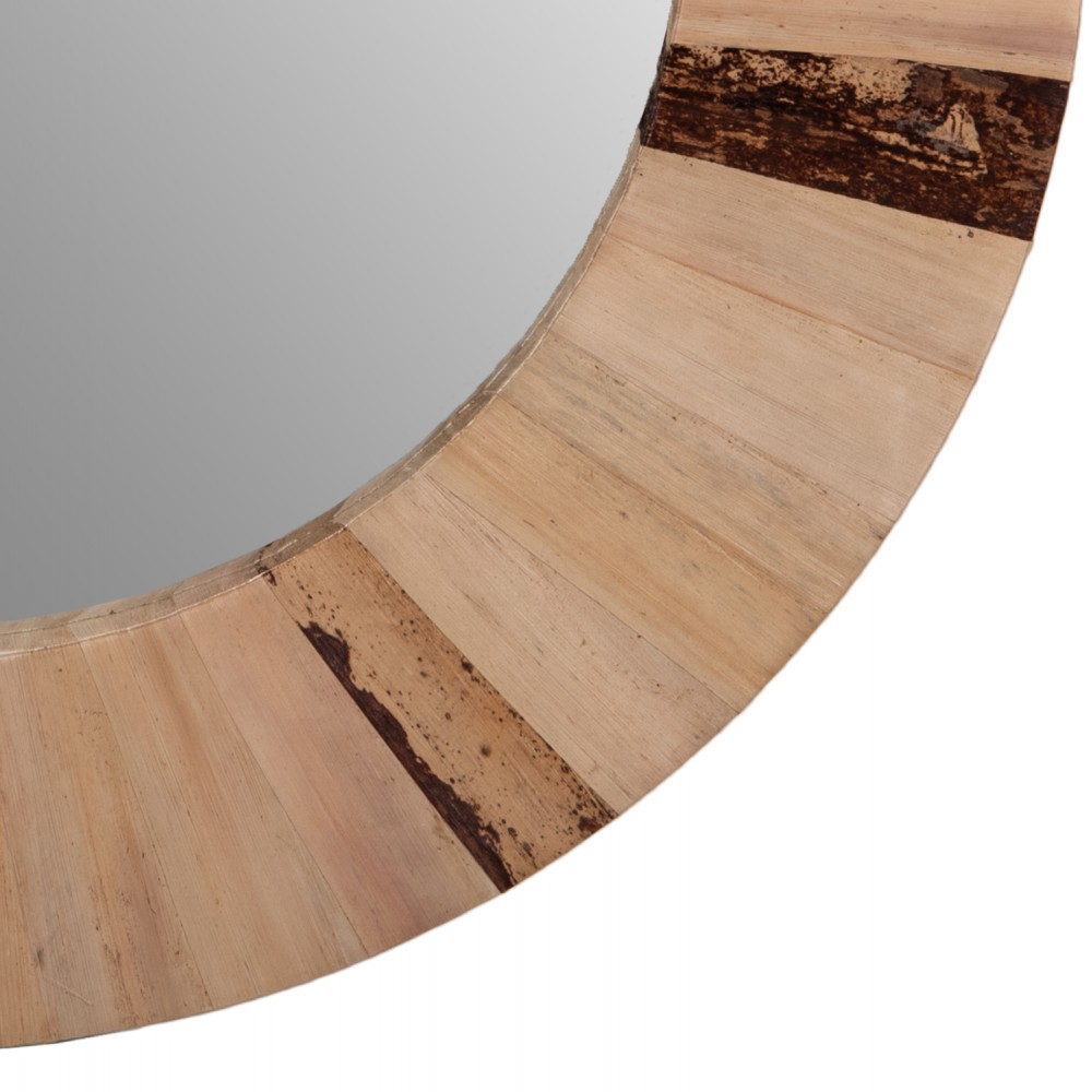 Καθρέπτης τοίχου σε φυσικό/μαύρο χρώμα Φ60