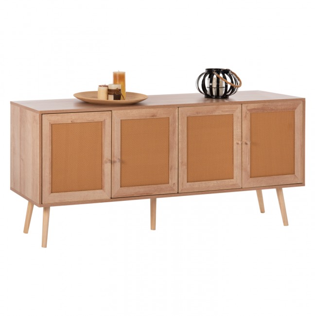 Μπουφές "COLM"  σε χρώμα φυσικό 160x39,5x71