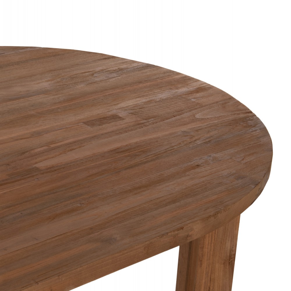 Τραπέζι τραπεζαρίας "KUTAI" από ξύλο σε χρώμα φυσικό 220x100x75