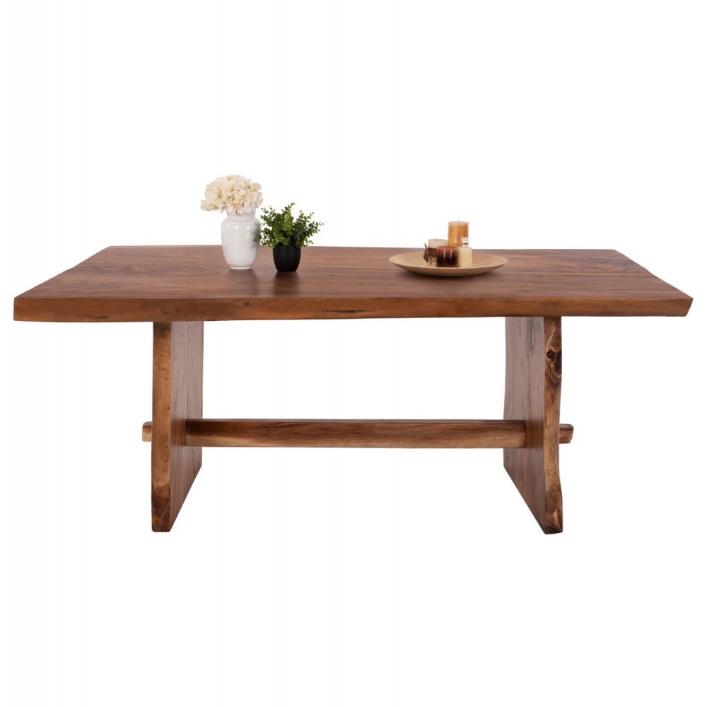 Τραπεζαρία από ξύλο σε χρώμα φυσικό 200x90x77