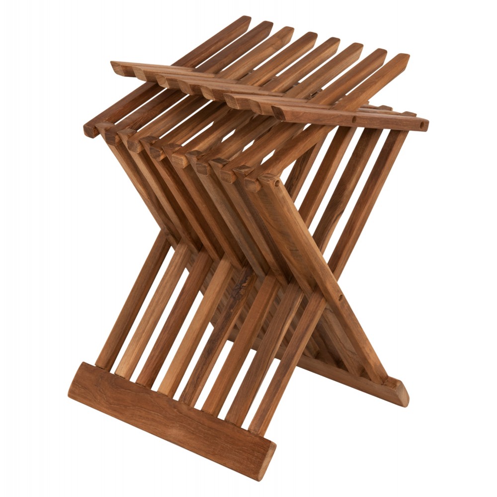 Τραπέζακι βοηθητικό από ξύλο σε φυσικό χρώμα 40x33x45