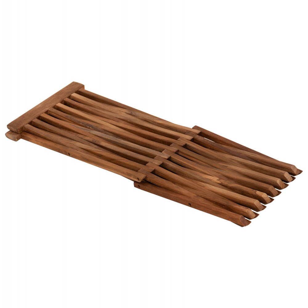 Τραπέζακι βοηθητικό από ξύλο σε φυσικό χρώμα 40x33x45