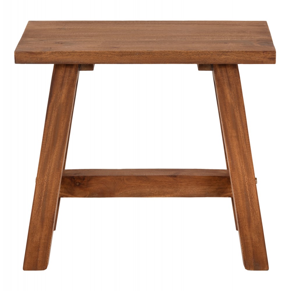 Τραπέζακι βοηθητικό από ξύλο σε φυσικό χρώμα 49,5x24,5x45,5