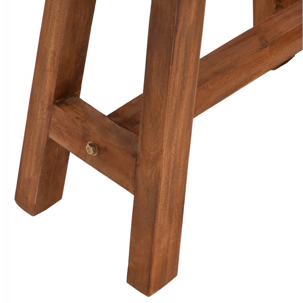 Τραπέζακι βοηθητικό από ξύλο σε φυσικό χρώμα 49,5x24,5x45,5