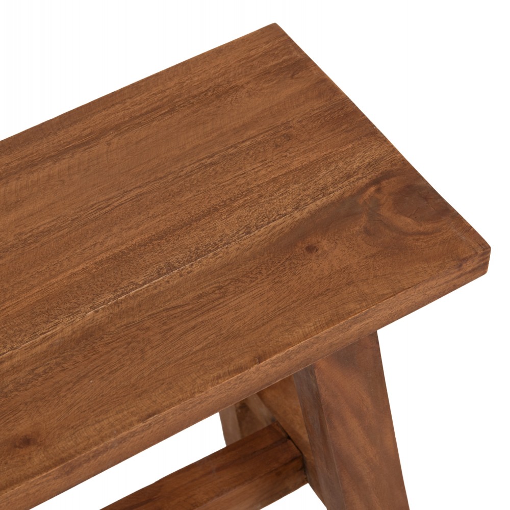 Τραπέζακι βοηθητικό από ξύλο σε φυσικό χρώμα 49,5x24,5x45,5