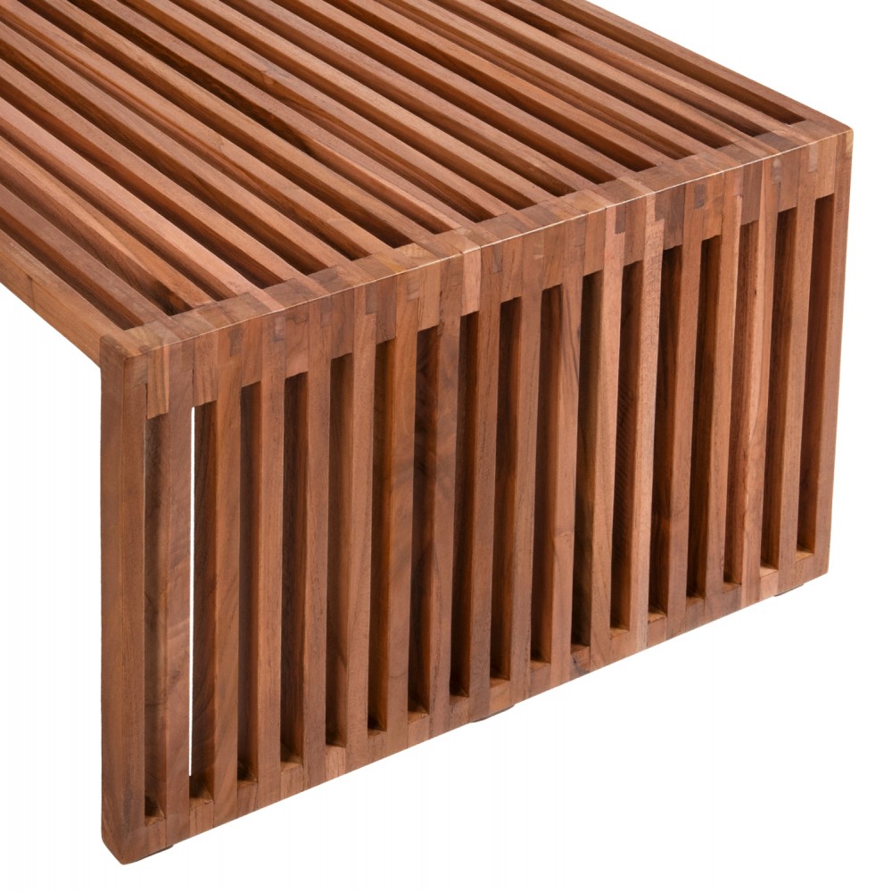 Σετ τραπέζια σαλονιού από ξύλο σε φυσικό χρώμα 116x60x46,5