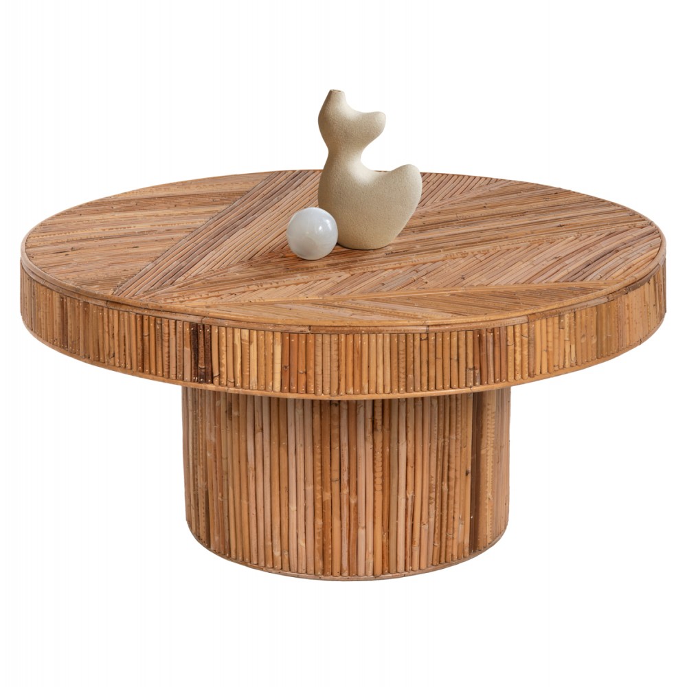 Τραπέζι σαλονιού "GATSBY " σε φυσικό χρώμα Φ100x50