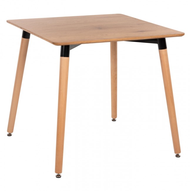 Τραπέζι "MINIMAL" σε φυσικό χρώμα 80Χ80Χ74