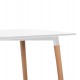 Τραπέζι "MINIMAL" σε λευκό με φυσικό χρώμα 120x60x74