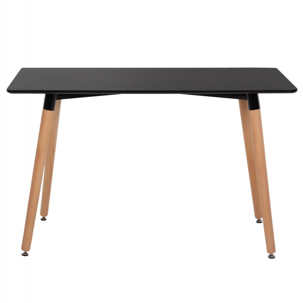 Τραπέζι "MINIMAL" από ξύλο/mdf σε χρώμα μαύρο/φυσικό 120x60x74